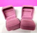 Caja joyero elegante mediana, color rosado. Caramelo