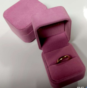 Caja joyero elegante mediana, color rosado. Caramelo