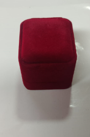 Caja joyero elegante mediana, color  guindo. Caramelo