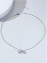 Collar con colgante Barra con pesas  Color:Plateado