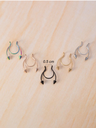 septum presion puntas grande  Color:dorado