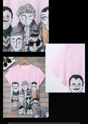 Hombres Camiseta con estampado de figura