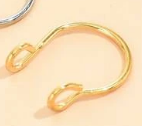 septum presion sencillo  Color:dorado