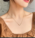 Collar con colgante ballena  Color: Amarillo Oro /DAZY