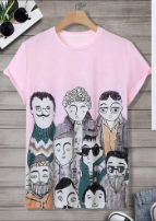 [20500] Hombres Camiseta con estampado de figura